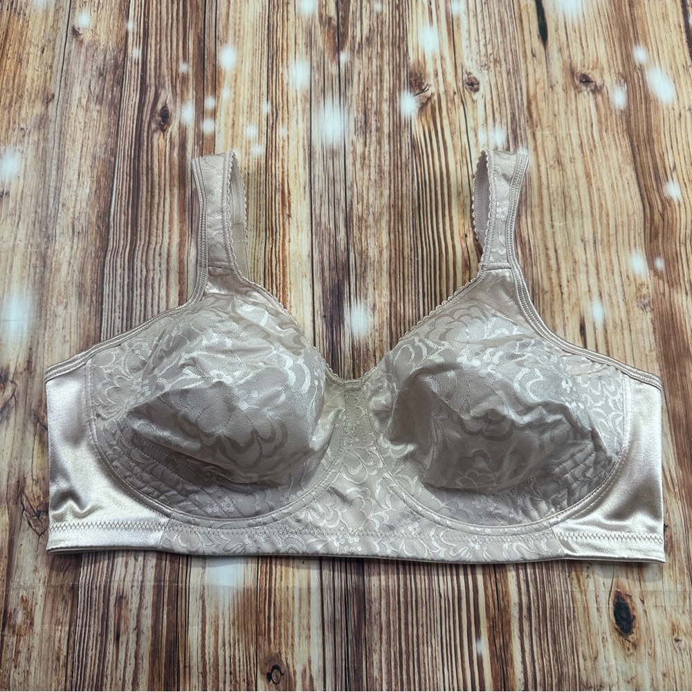 Playtex 18 Hour Bra Wirefree Ultimate Lift & Support Nude Comfort Size 42D